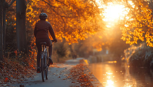 Fahrrad im Park